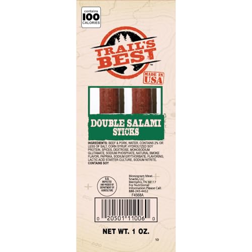Trail's Best Double Salami Sticks - 20 Pack
