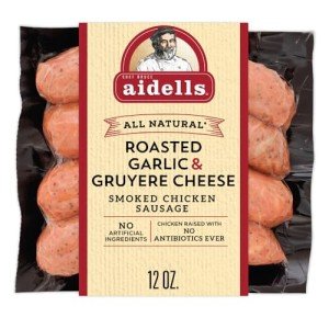 Aidells Roasted Garlic & Gruyere Chicken Sausages
