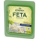 Athenos Crumbled Feta Cheese - 4 oz Tub