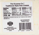 Kryssos Traditional Feta Cheese, 8 Ounces