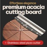 Hans Grill Pizza Cutting Board and Cutter Set