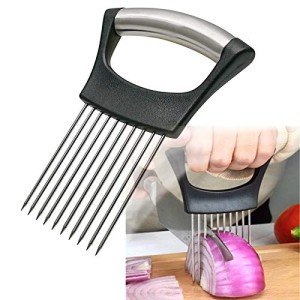 Onion Holder Slicer for Easy Vegetable Cutting