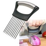Onion Holder Slicer for Easy Vegetable Cutting
