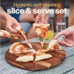 Hans Grill Pizza Cutting Board and Cutter Set