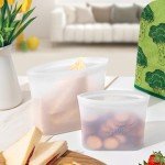 Silicone Food Storage Bags - 3 Pack Set