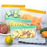 Reusable Silicone Ziplock Bags for Food Storage
