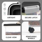 Airtight Pet Food Storage Container with Wheels