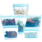 Silicone Food Storage Bags - Set of 6