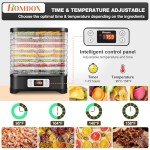 8-Tray Electric Food Dehydrator with Digital Timer
