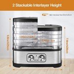 OSTBA Electric Food Dehydrator with 5 BPA-Free Trays