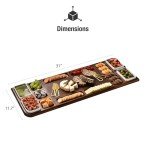 Shanik Premium Charcuterie Board - Magnetic Cheese and Meat Board, Double-Sided Serving Tray and Cutting Board- Gift for Any Occasion Quality Assured Without Engraving