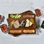 Shanik Premium Charcuterie Board - Magnetic Cheese and Meat Board, Double-Sided Serving Tray and Cutting Board- Gift for Any Occasion Quality Assured Without Engraving
