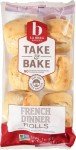 La Brea, Dinner Rolls French Take Bake 6 Count, 12 Ounce