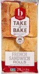 La Brea Bakery Take & Bake French Sandwich Rolls, 4Pk, 12 Oz