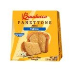 Bauducco Mini Panettone Vanilla, Moist & Fresh Traditional Italian Recipe, Italian Traditional Holiday Cake, 2.8 oz