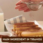 Matilde Vicenzi Vicenzovo Ladyfingers 14.10oz - Classic Italian Biscuits, Ladyfingers Cookies for Tiramisu, Kosher Dairy Cookies, Italian Bakery Dessert Gifts For Special Occasions 7.05 oz (200g), 2Pk