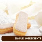 Matilde Vicenzi Vicenzovo Ladyfingers 14.10oz - Classic Italian Biscuits, Ladyfingers Cookies for Tiramisu, Kosher Dairy Cookies, Italian Bakery Dessert Gifts For Special Occasions 7.05 oz (200g), 2Pk