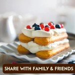 Matilde Vicenzi Vicenzovo Ladyfingers 14.10oz - Classic Italian Biscuits, Ladyfingers Cookies for Tiramisu, Kosher Dairy Cookies, Italian Bakery Dessert Gifts For Special Occasions 7.05 oz (200g), 2Pk