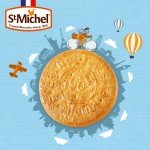 St Michel Grandes Galettes Butter Cookies Biscuits with Sea Salt 5.29oz Made In France, Pack of 4 Non-GMO total of 36 Pure Butter Cookies