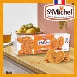 St Michel Caramel Palmiers Biscuits Made In France, pack of 4 (100g each) Non-GMO. Total of 48 Crunchy Caramel glazed Puff Pastry Butter Biscuits