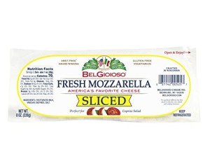BelGioioso Sliced Mozzarella Cheese, 8oz Log
