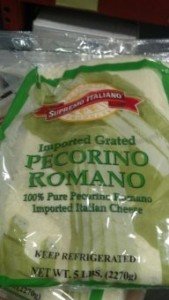 Imported Grated Pecorino Romano Cheese - 5 Lb