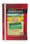 Sargento Provolone Natural Cheese Thin Slices, 20 ct