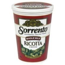 Sorrento Classic Ricotta Cheese, 5 Pounds
