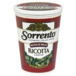 Sorrento Classic Ricotta Cheese, 5 Pounds