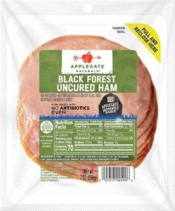 Natural Uncured Black Forest Ham by Applegate, 7oz