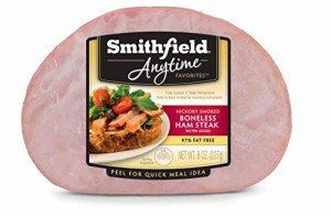 Smithfield Hickory Smoked Boneless Ham Steak, 8 oz