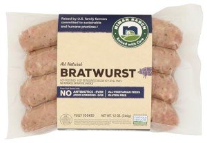 NIMAN RANCH Pork Bratwurst, 12 Ounce Pack