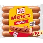 Oscar Mayer Classic Hot Dogs, 10 Count Pack