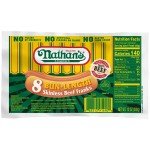 Nathan's 8 Bun-Length Skinless Beef Franks