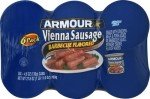 Barbecue Flavored Vienna Sausage, 4.6 oz (6 Pack)