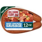 Hillshire Farm Beef Smoked Sausage Rope, 12 Ounce