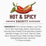 Duke's Spicy Smoked Pork Shorty Sausages - 8 Pack