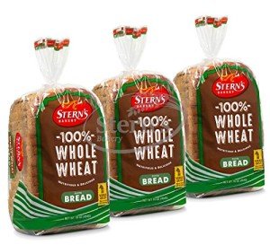 3-Pack Sliced Whole Wheat Bread - 16 oz Each