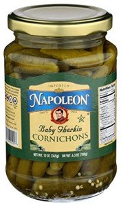Napoleon Cornichons Pickles, 12 oz Jar