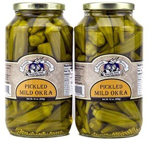 Amish Wedding Mild Pickled Okra - 32 oz (2 Pack)