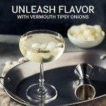 Tipsy Cocktail Onions with French Vermouth - 2 Pack