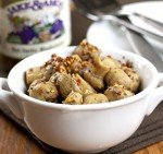 Jake & Amos Hot Garlic Pickled Mushrooms, 16 Oz