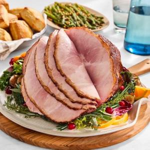 Savory Maple Bourbon Glazed Ham
