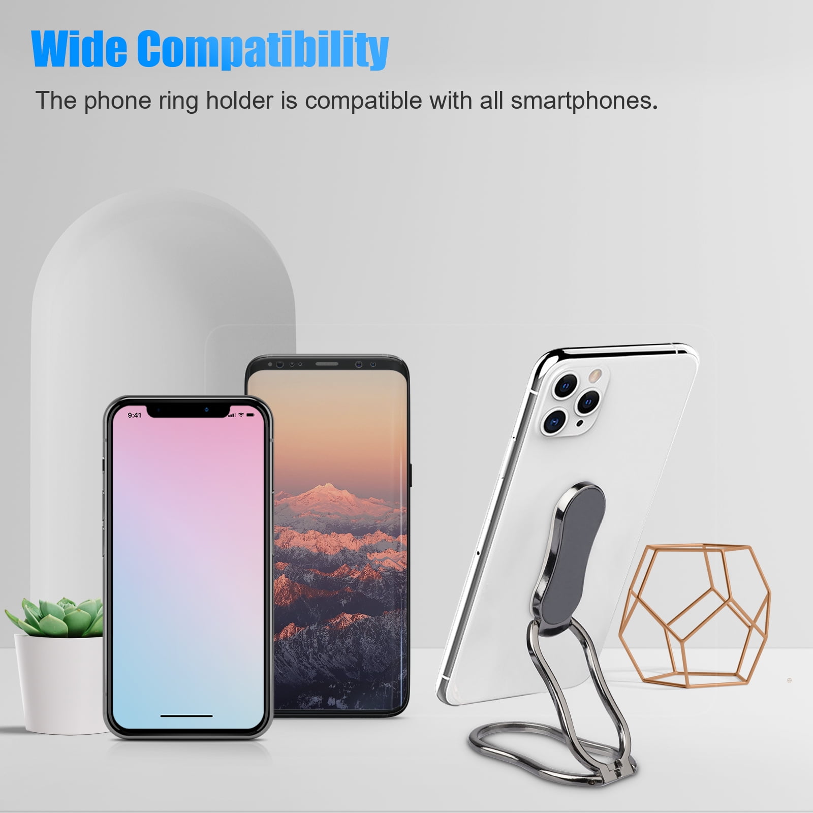 Universal Foldable Phone Ring Stand and Holder