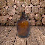 Amber Glass Jug 1 Gallon with 38mm Cap - 2 Pack