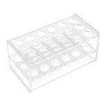 Transparent Acrylic Test Tube Rack for 10ml & 15ml