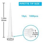 ONiLAB 10µL Pipette Tips - 1000 Pack