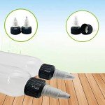 6-Pack 4oz Plastic Squeeze Dispensing Bottles