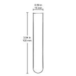 StonyLab Borosilicate Round Bottom Test Tubes - 30 Pack