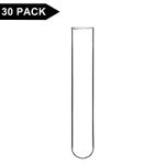 StonyLab Borosilicate Round Bottom Test Tubes - 30 Pack